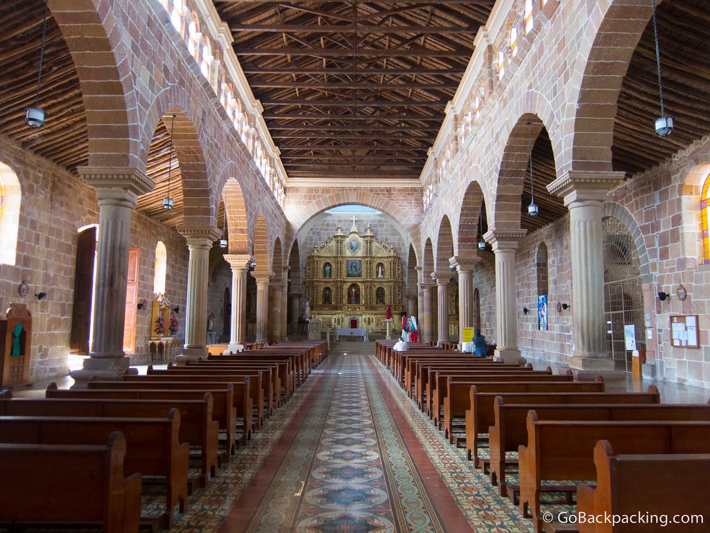 Inside the Church of the Inmaculada Concepción