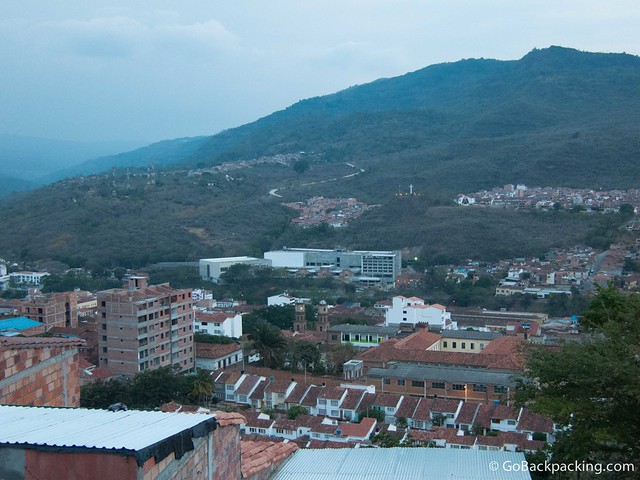View of San Gil. The church in the center marks the main plaza.