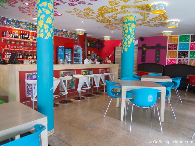 The ground floor and bar