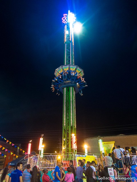 Super Shot Tower, our first ride of the night