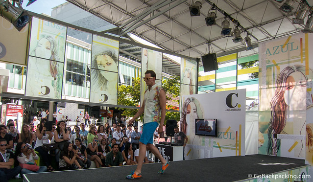 Menswear runway sponsored by El Colombiano
