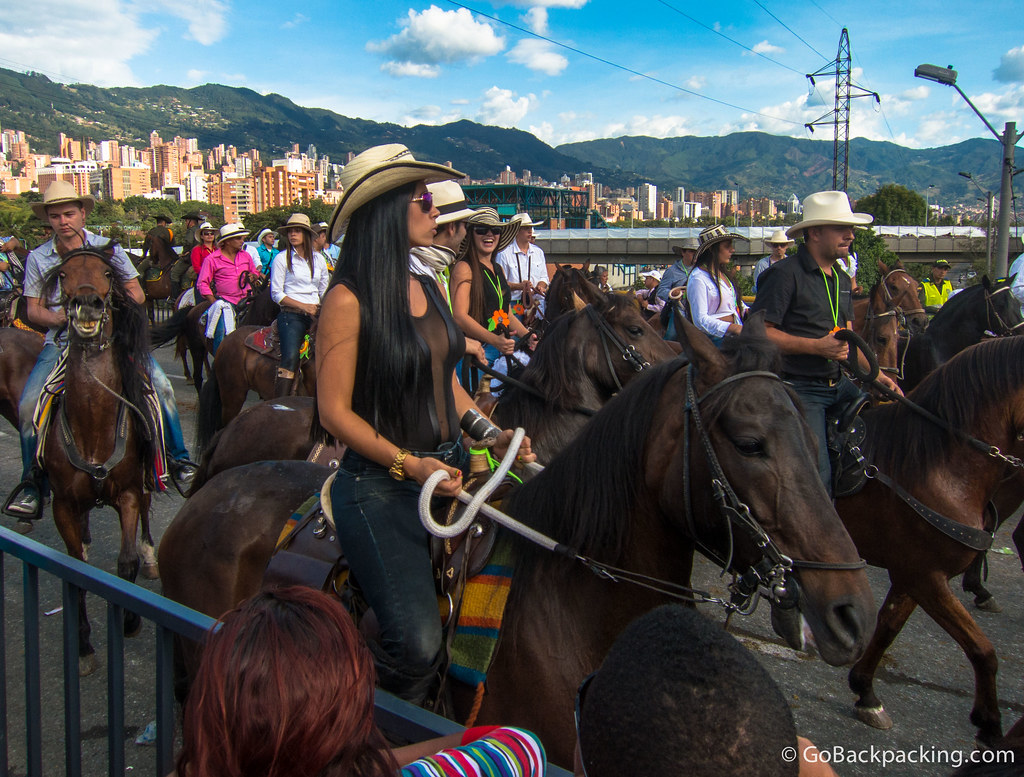 Male riders outnumber female riders, but the latter certainly attract more attention