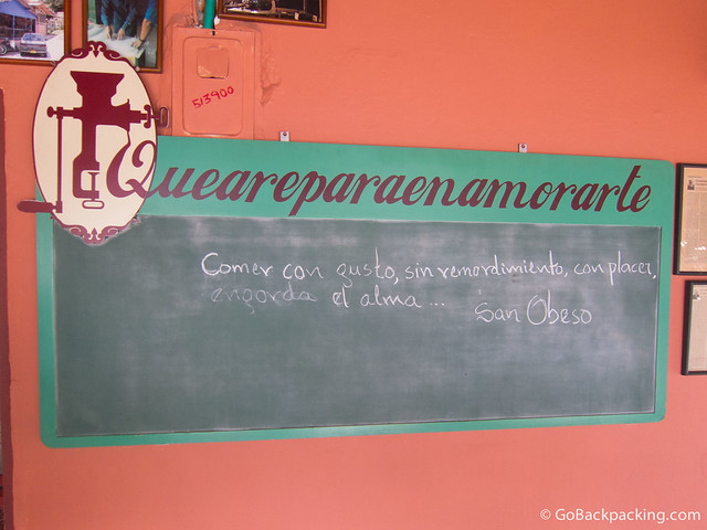 "To eat with gusto, without remorse, with pleasure, fattens the soul."