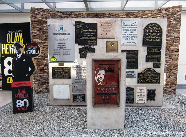 Tribute to Carlos Gardel at the Olaya Herrara Airport