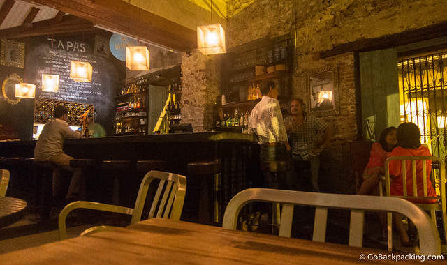Demente Inside Demente Tapas bar in the Getsemani neighborhood